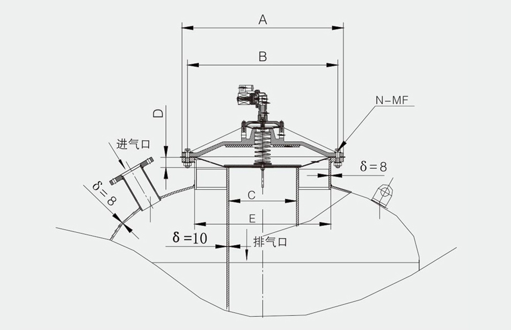 旋噴吹大口徑電磁脈沖閥DMY-III插圖